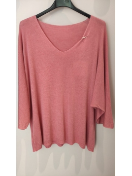 Pull Chauve souris rose