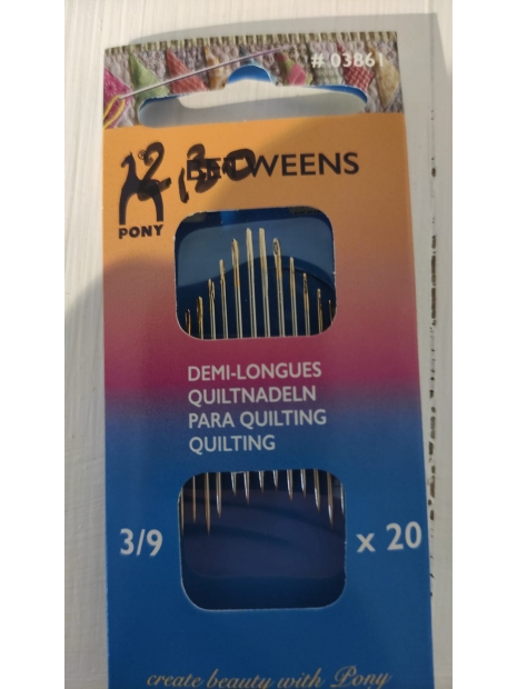 Aiguille Pony assortiment 20 pièces