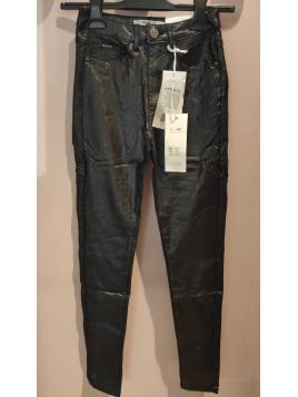 Pantalon brillant noir