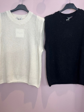 Pull sans manches épaules